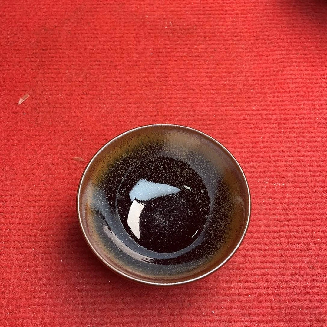 茶盏龙窑柴烧平口油滴
