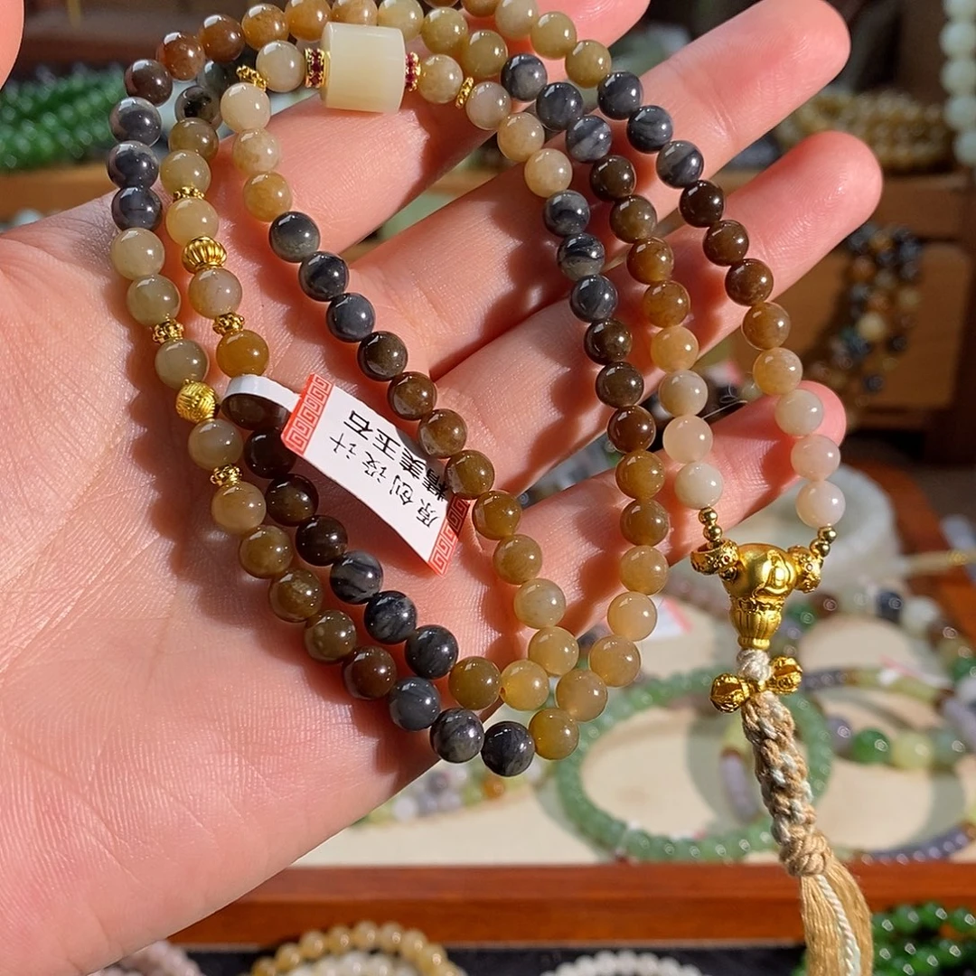 和田玉未镶嵌手链