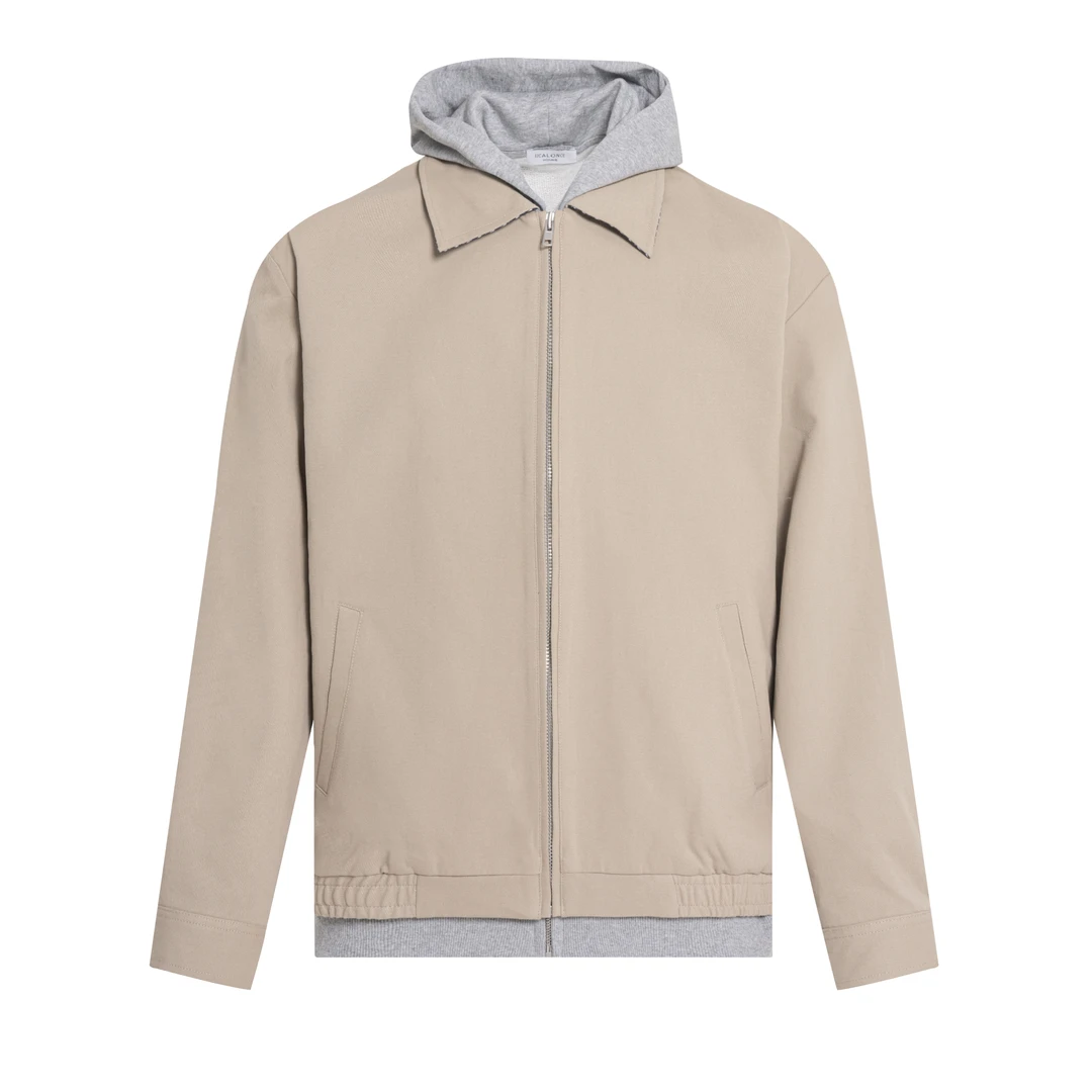 Eicalonce·意卡伦萨 24·FW简约百搭秋季休闲连帽舒适外套SM61081