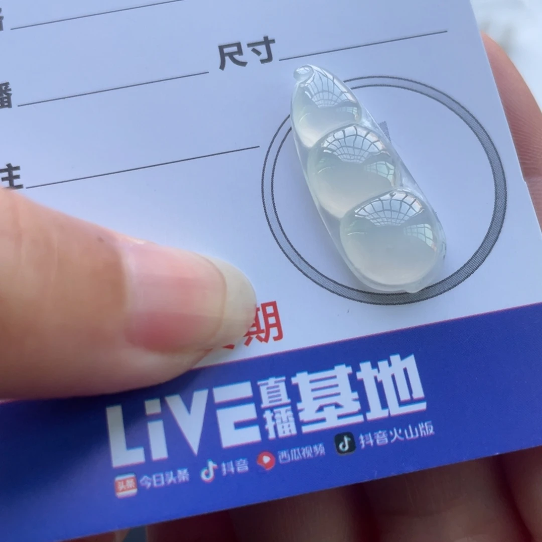 翡翠未镶嵌颈饰冰豆