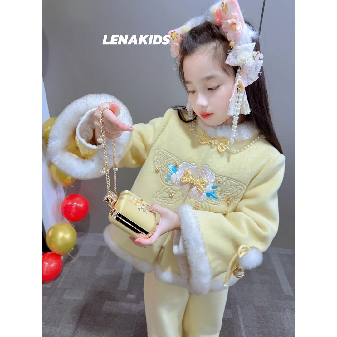 Lenakids【年中狂欢】【新中式·新国标90白鸭绒】羽绒服24121001