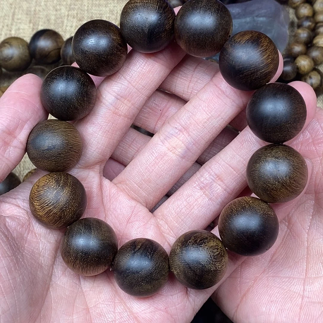 沉香手串越南芽庄白棋楠1.8高货