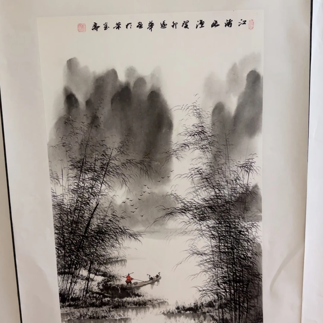 国画画家陆远华花鸟山水作品精品手绘