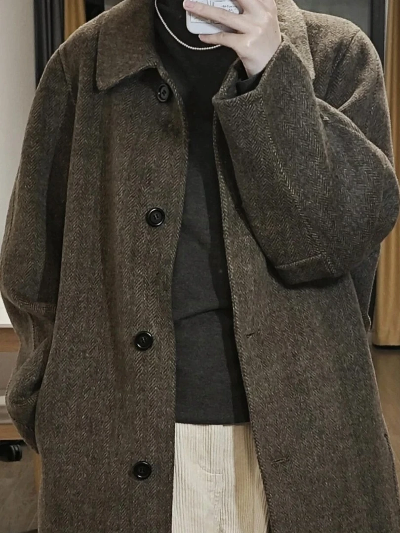 常规女毛呢外套反季双面羊绒大衣韩版宽松少女风国风