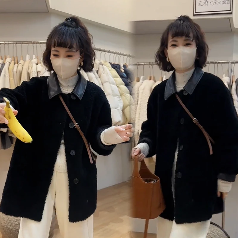 2025秋冬新款时尚显瘦气质网红高档洋气女高级百搭宽松大码外套潮