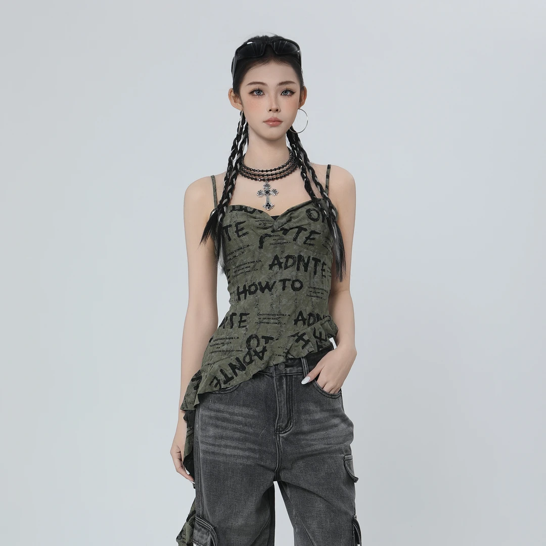 街头辣妹吊带背心A5F01B0094