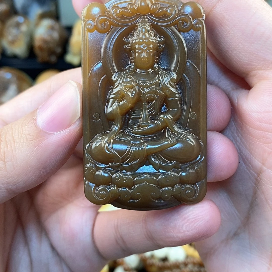 和田玉未镶嵌挂件