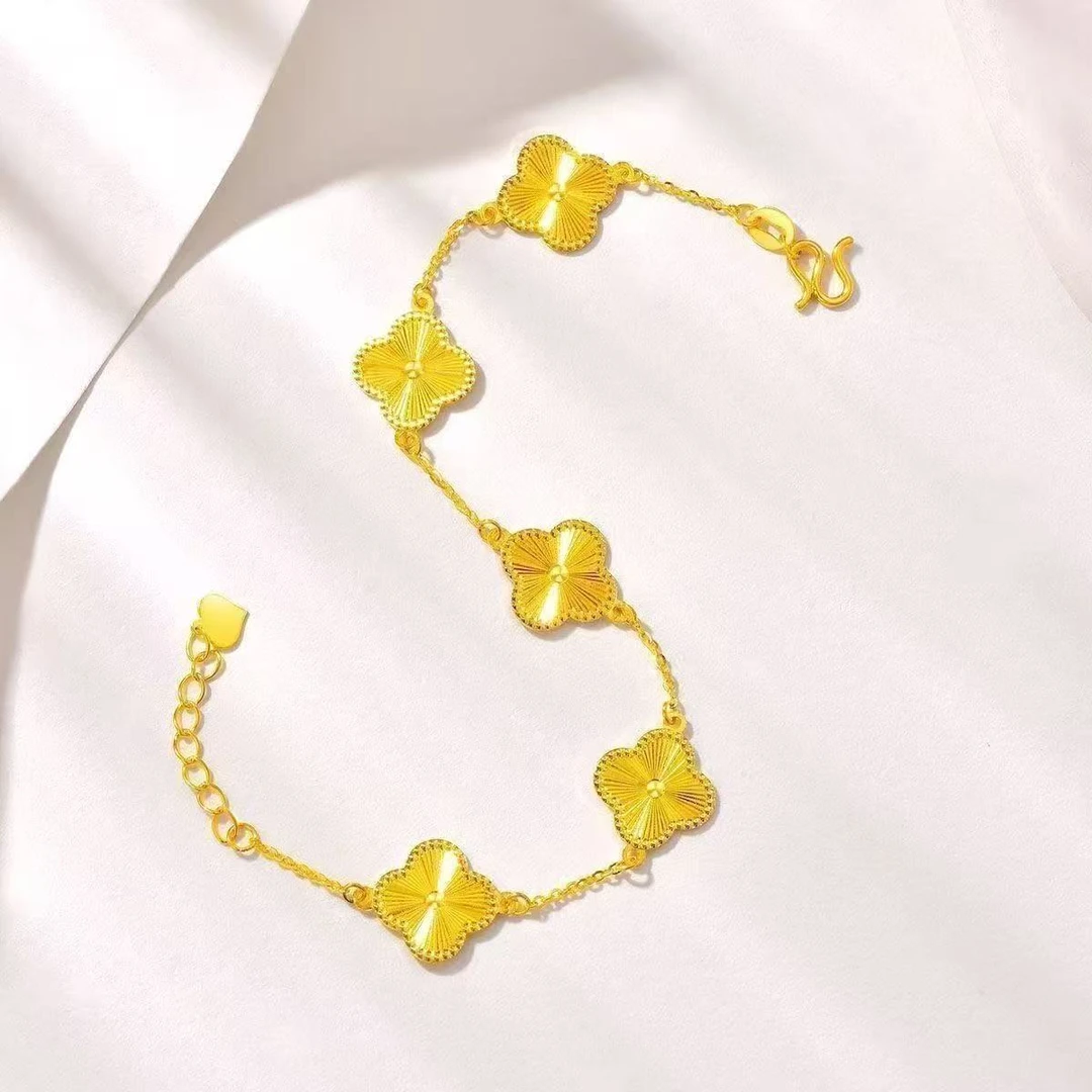 爆款四叶幸运草手链百搭高级轻奢简约手链ins