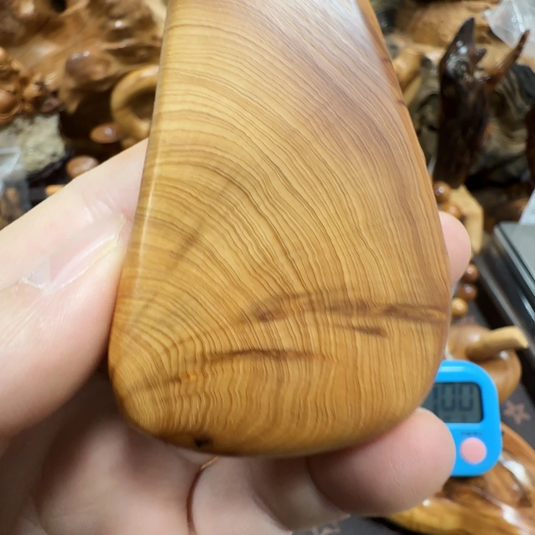 忘***经柏木（崖柏）太行陈化黑油闻香手把件