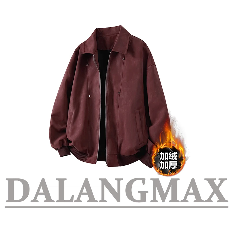 DALANGMAX陈达浪大码男装冬季新款美式机能加厚保暖夹棉夹克外套
