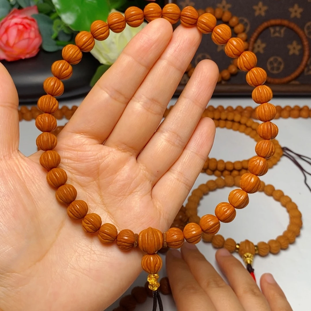 手串桃核9mm野生通天纹8棱毕业款手持