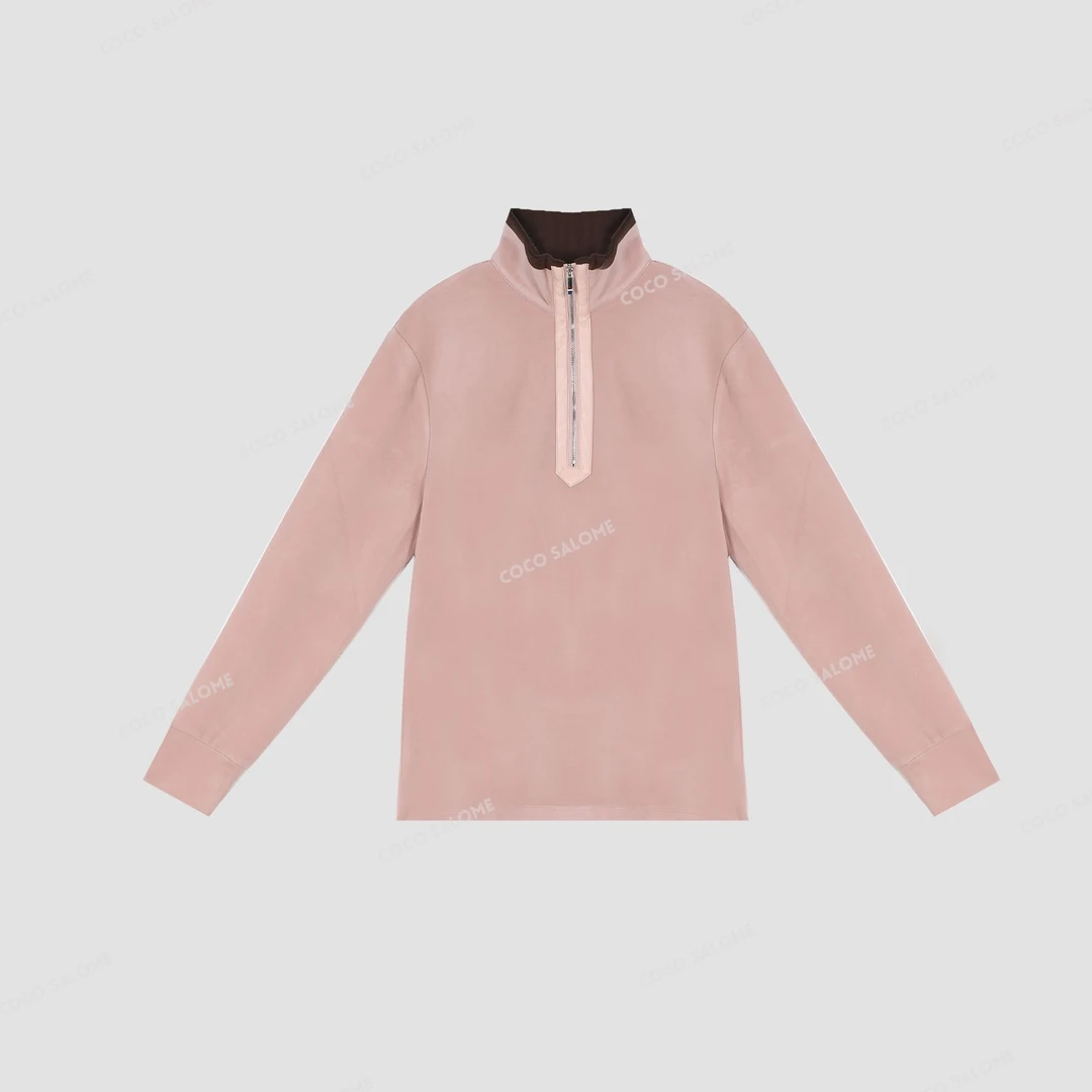 COCOSALOME【粉色回忆】高街简约百搭女长袖T恤HZ-CXW51123366K