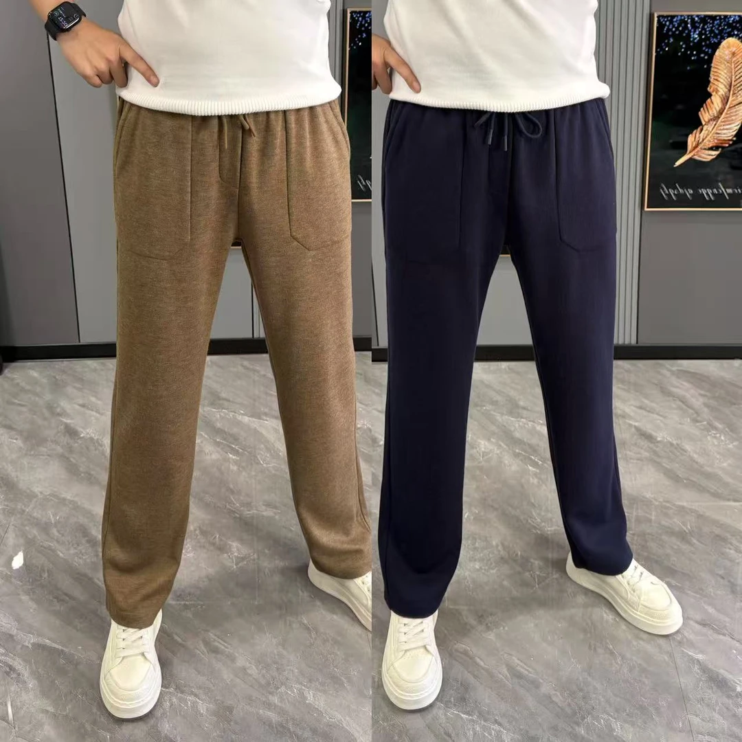 秋冬新款休闲裤男款简约纯色男裤2025新款简约网红裤子男款秋冬款