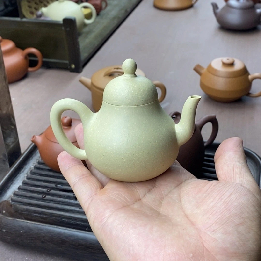 简***易茶壶紫砂紫砂石亭