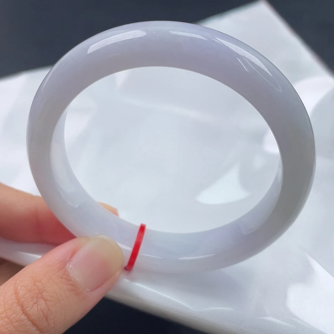 翡翠未镶嵌手镯5455正圈