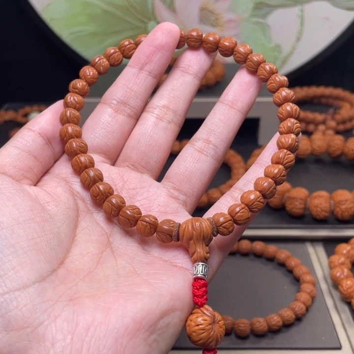 桃核手串8玉龙脊手持