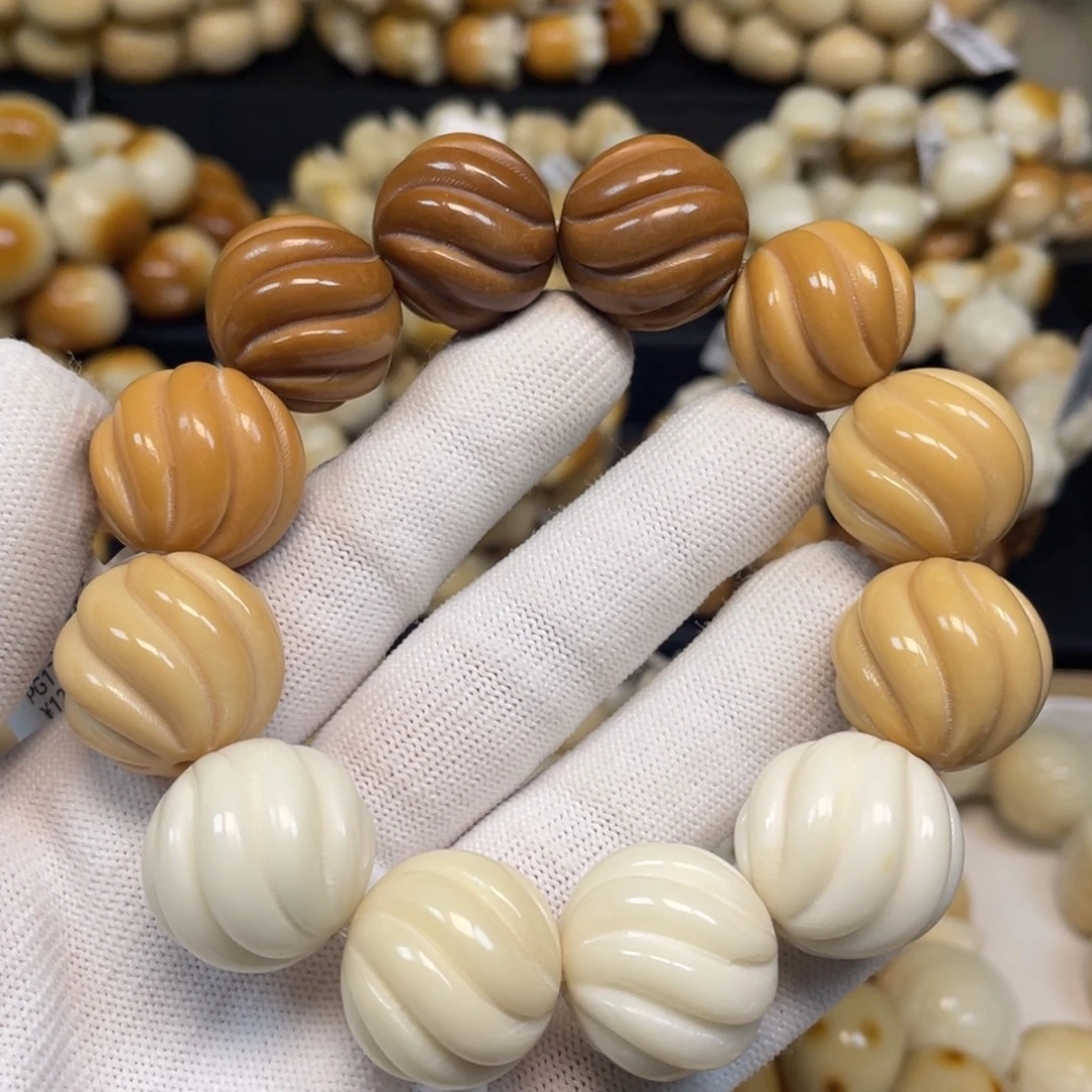 手串菩提根/象牙果119渐变扭扭珠