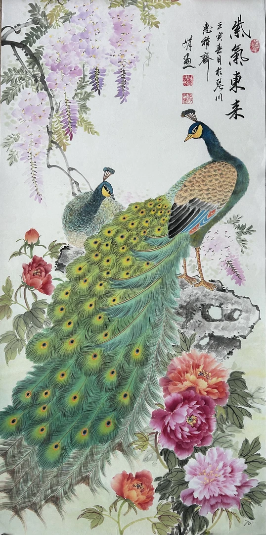 （朱老师专属）  惠雅斋孔雀集精彩视频课程+精品画册 本册