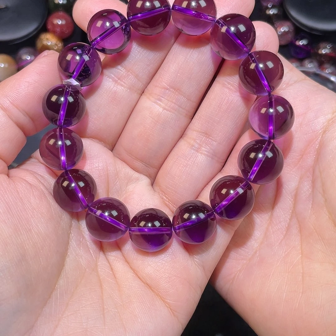 水晶紫水晶手链A14未镶嵌V****k