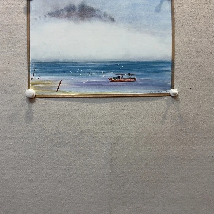 水彩水彩画防漏直播间