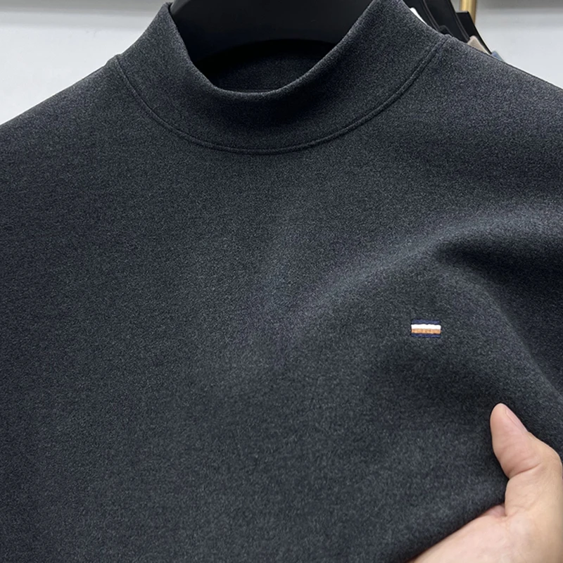 Zero Degree North高端双面德绒打底衫男士秋冬保暖加绒长袖t恤