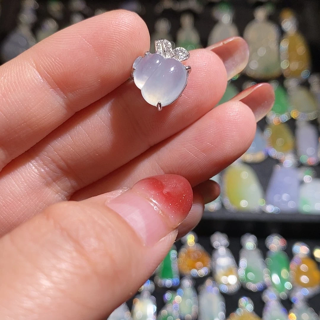 颈饰银S925镶嵌翡翠天然翡翠