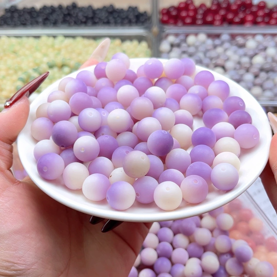 白玉菩提吊坠q12.5mm120颗。紫飘原果