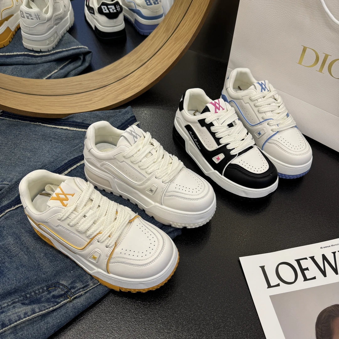 增高厚底休闲女小白鞋2025春季新款运动跑步时尚百搭防滑潮流板鞋