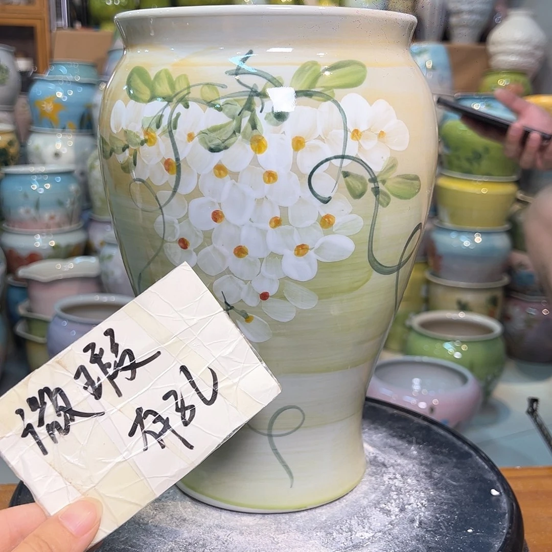 景德镇陶瓷花盆微瑕147