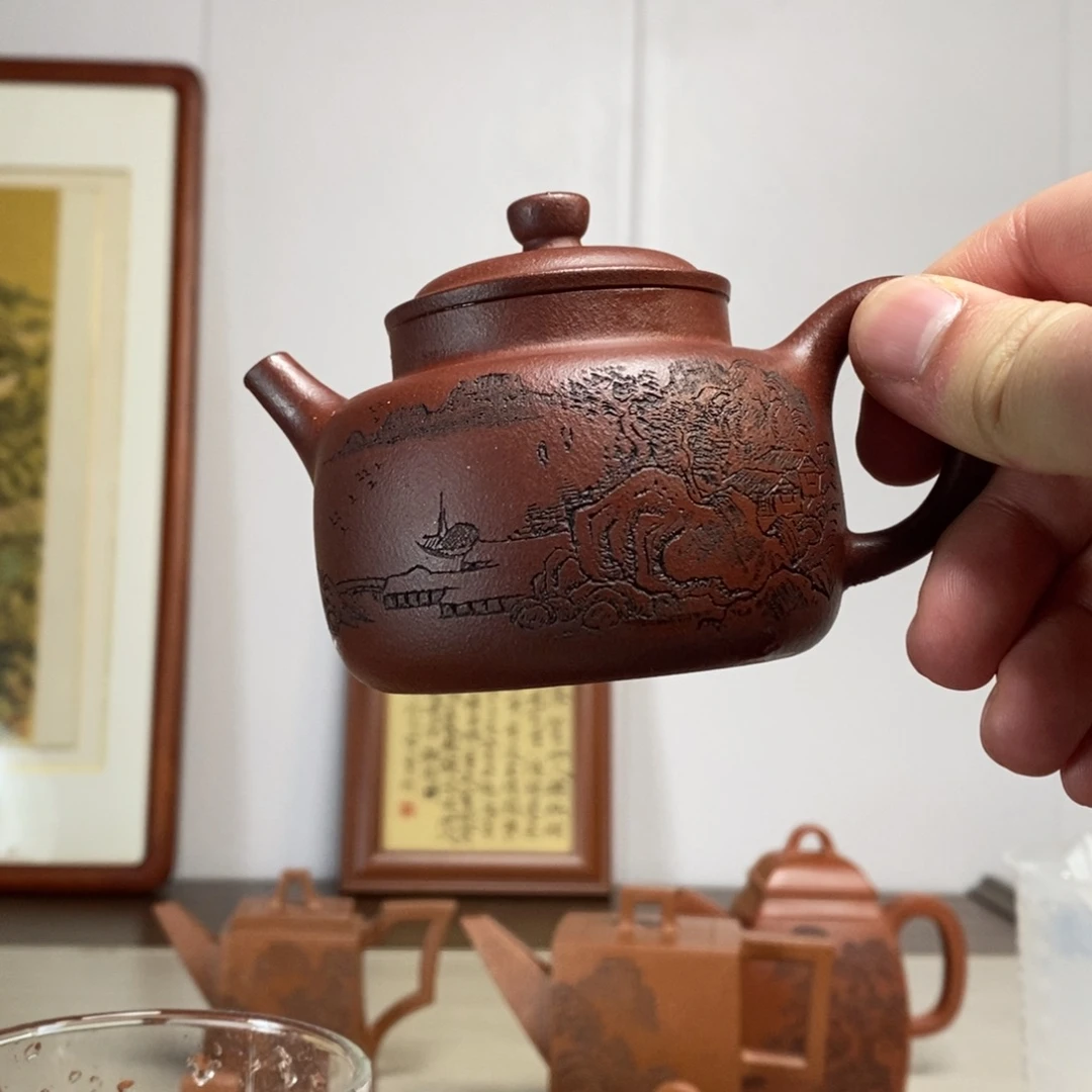 紫砂茶壶原矿泥料传统工艺制作