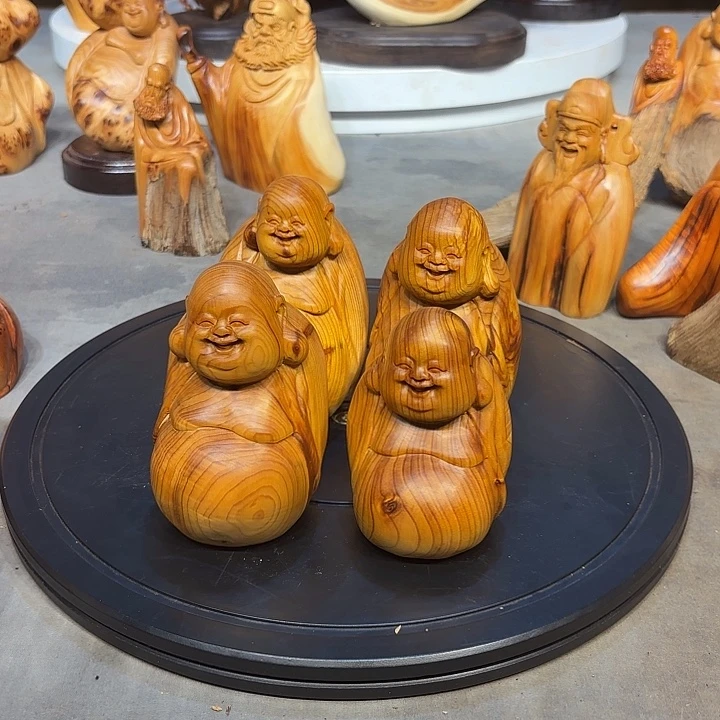 飞***柏木太行崖柏弥勒佛