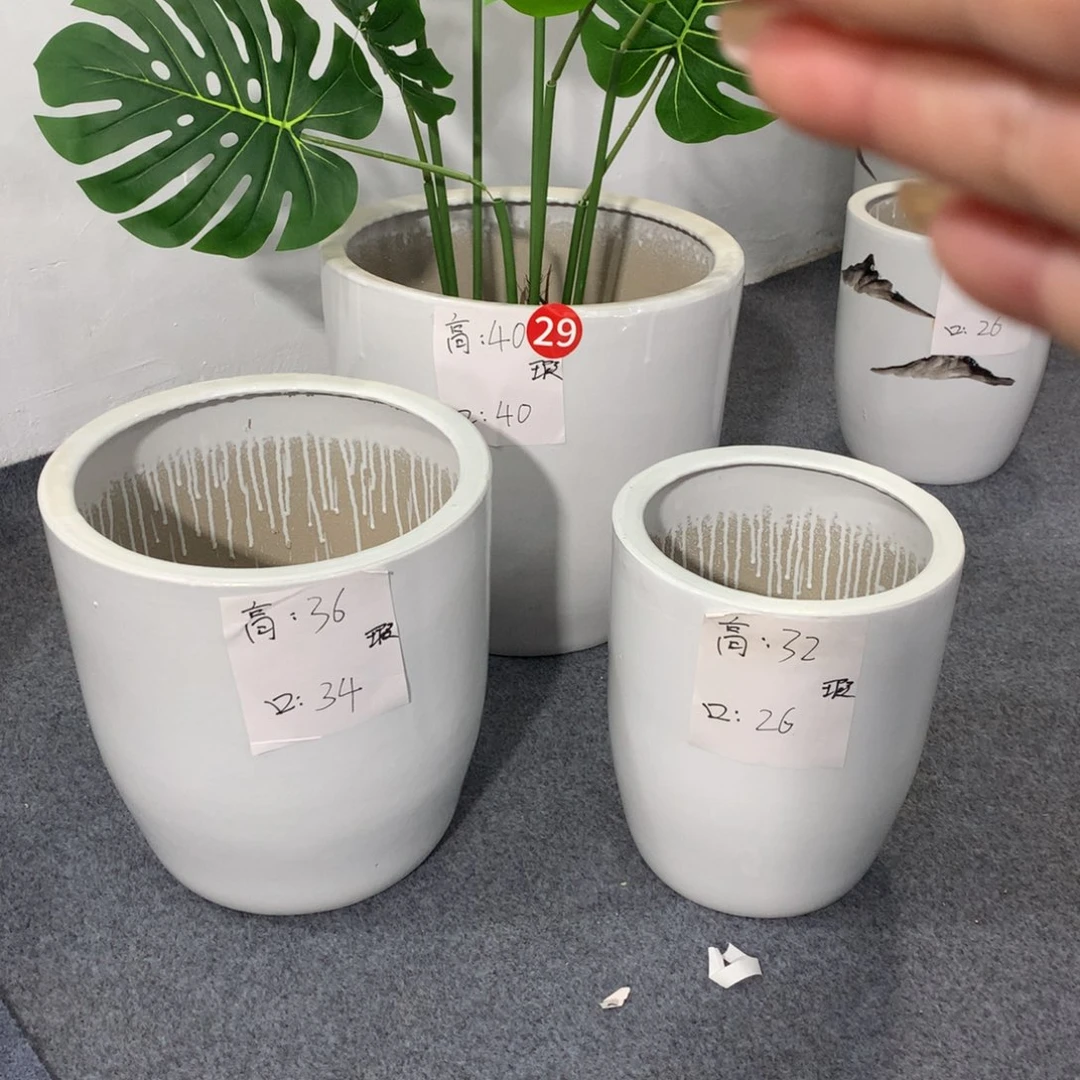 高温陶瓷花盆微瑕