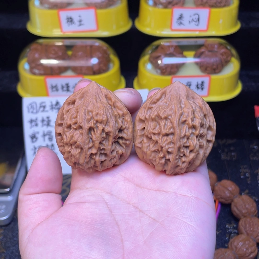 文玩核桃把件鸡心41尺