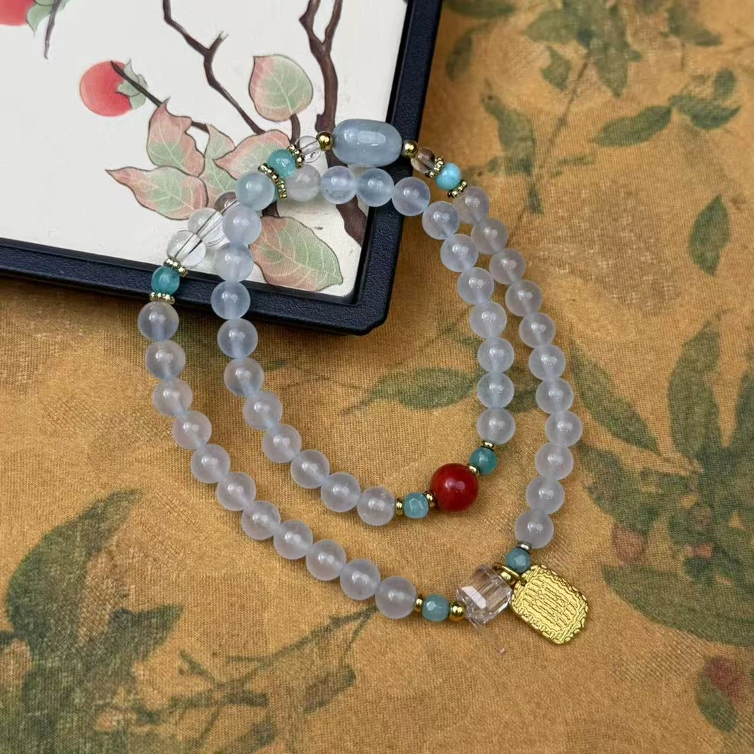 S1258-海蓝宝0.6+隔珠+配件