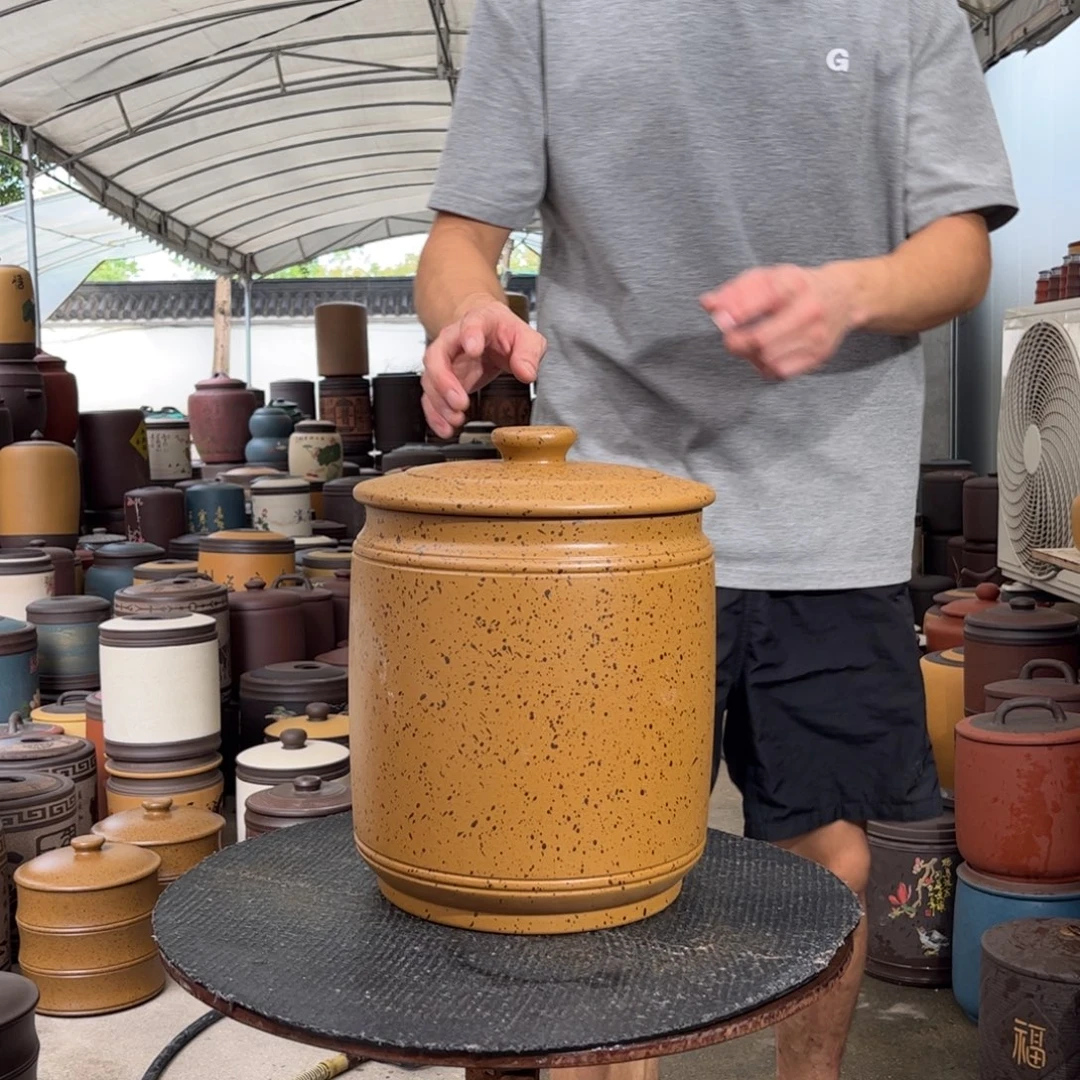 紫砂茶叶罐10-12 饼茶叶罐