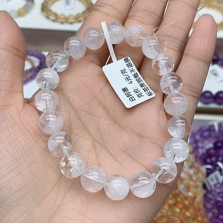 水晶手链未镶嵌白阿赛10
