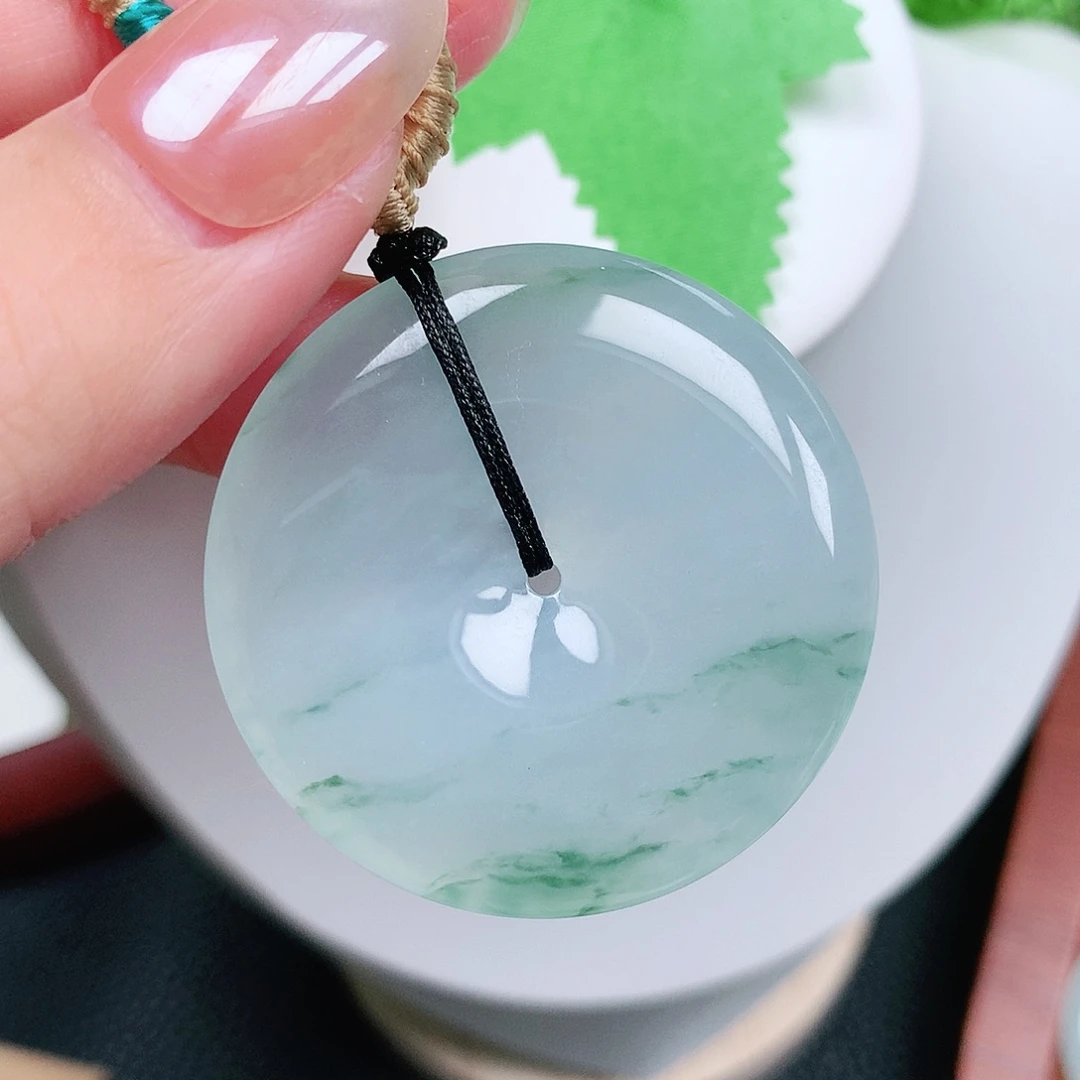 翡翠未镶嵌颈饰平安39-6