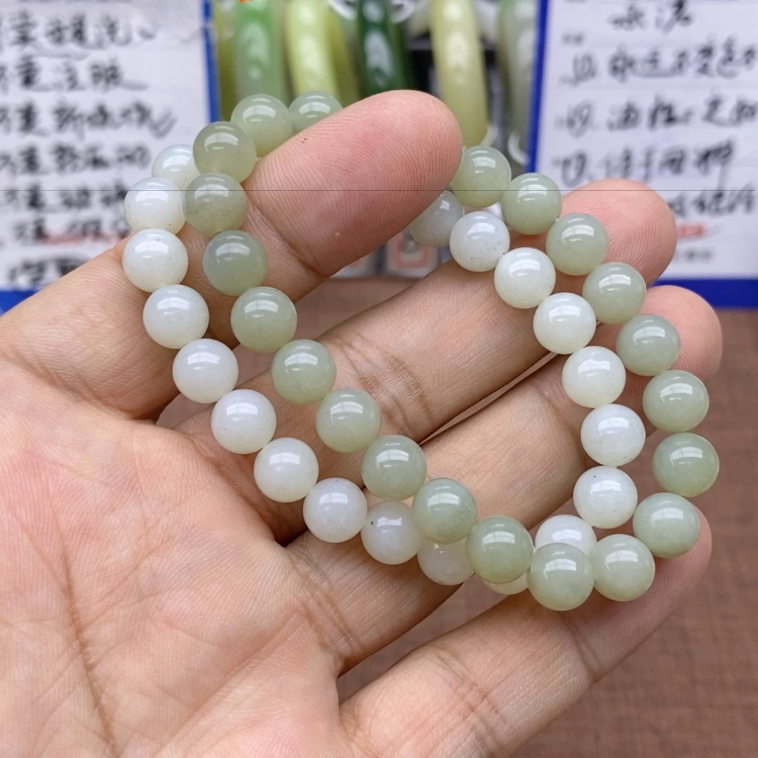 未镶嵌手串和田玉卡8拍一发一