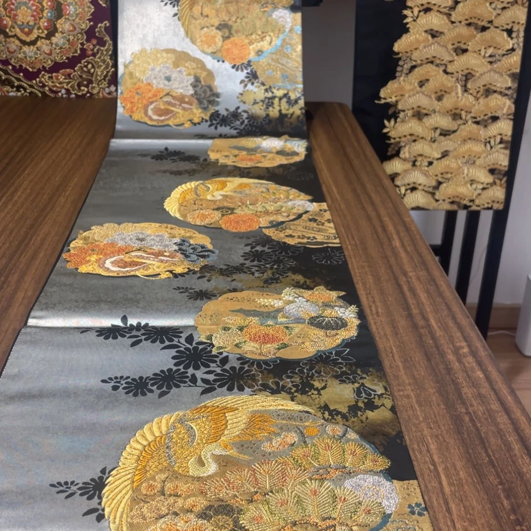 织绣36 唐锦西阵织桌旗