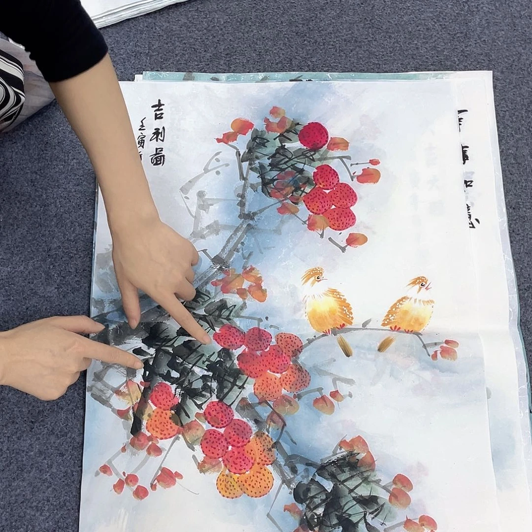 国画作品小姐姐放漏…