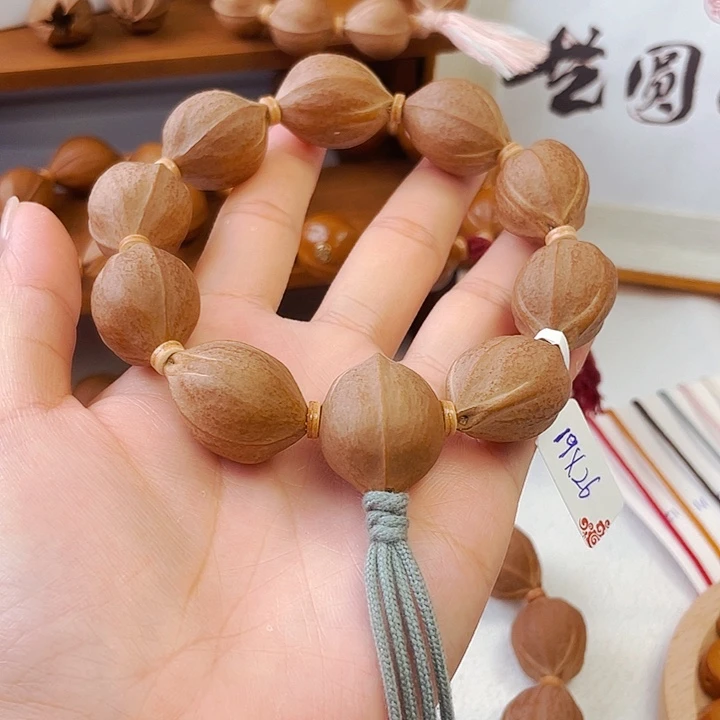 橄榄核吊坠幸*?19x26梅林铁核加三通