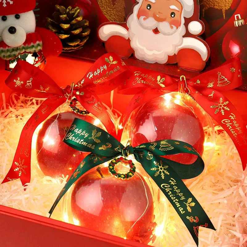 圣诞节平安果 蛇果+透明球盒+彩灯内蒙古自治区