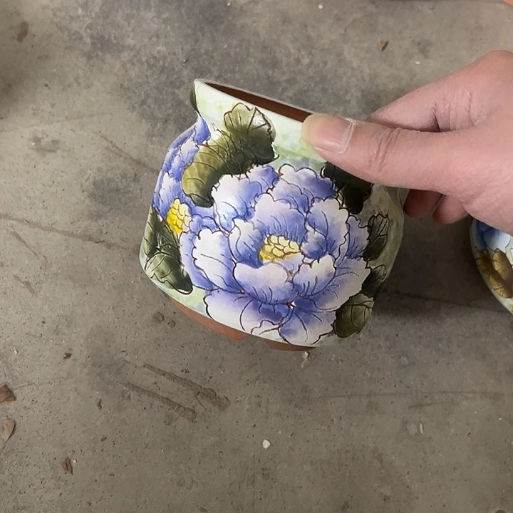 老***王景德镇手绘花盆性价比超高的直播间