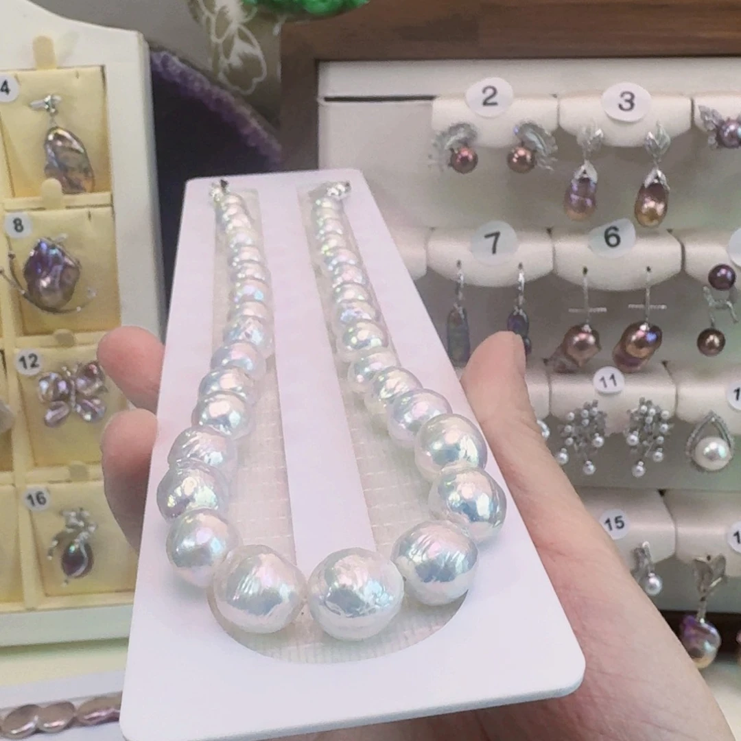 淡水珍珠项链未镶嵌双**宝