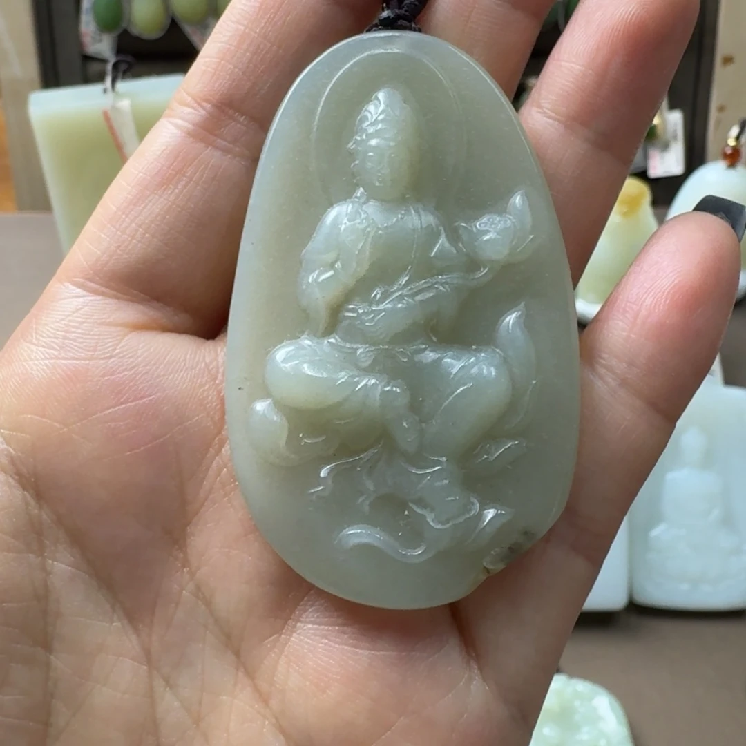 和田玉未镶嵌吊坠(不含链)