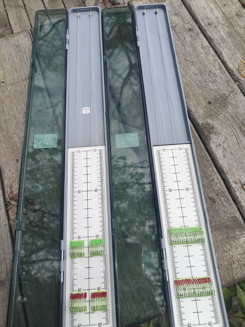 精绑无结子线改良狼牙鱼钩一盒20付，升级翠绿色，好钩好线好绑工