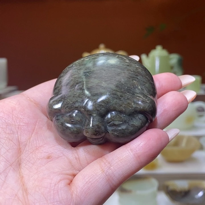 未镶嵌和田玉摆件福利草花福猪