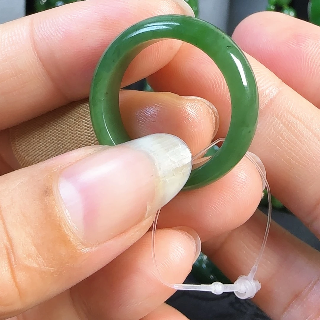 和田玉（碧玉）未镶嵌戒指