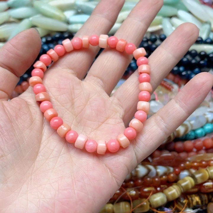 玛瑙/玉髓合金珠宝半成品一条三姑娘手串