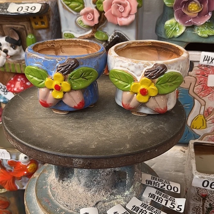 粗陶材质多肉花盆